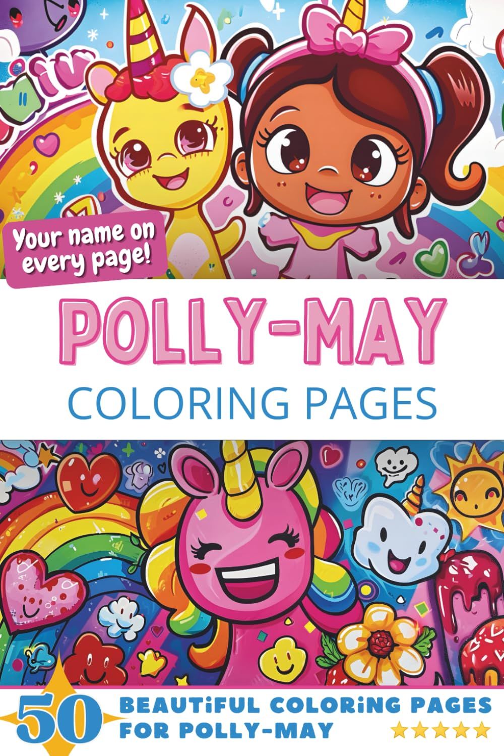Polly-May Coloring Book Cover