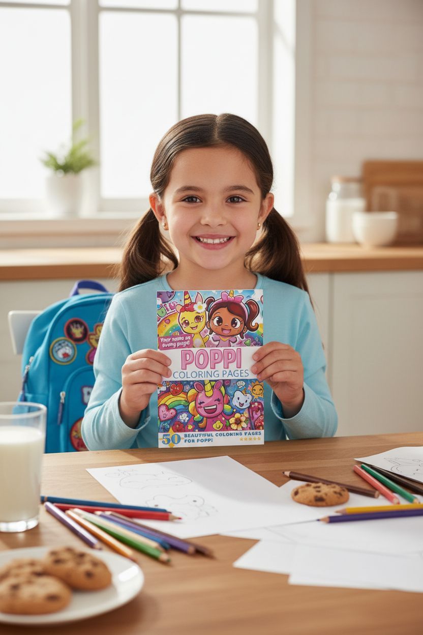 Poppi personal coloring pages