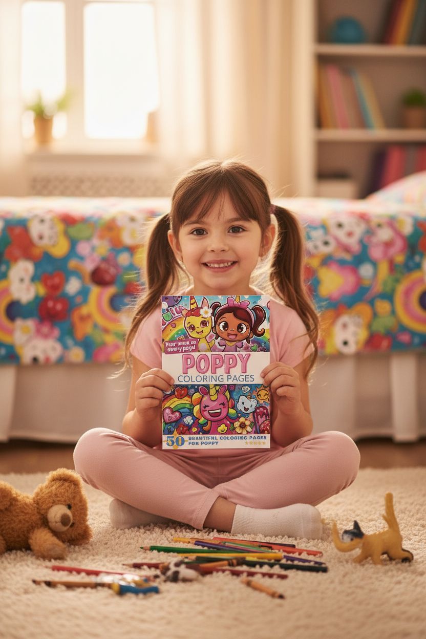 Poppy personal coloring pages