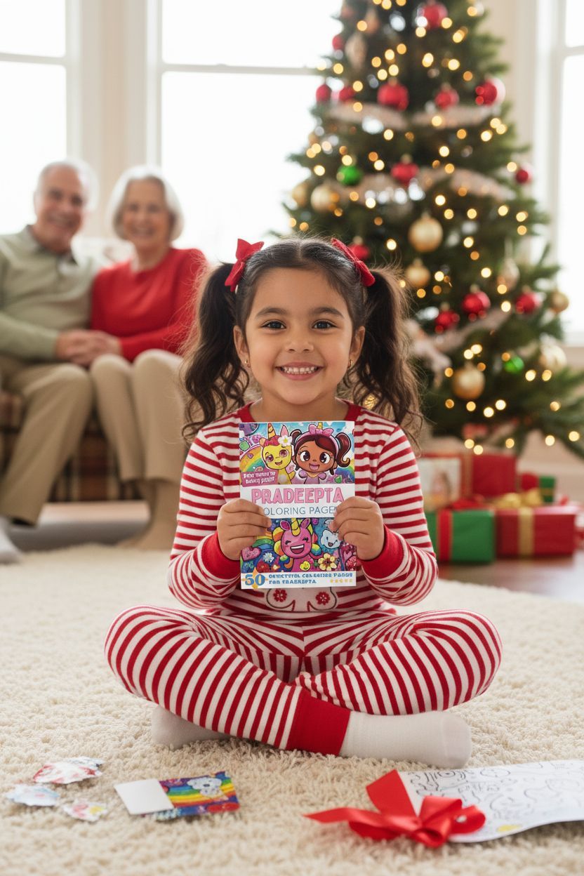 Pradeepta Christmas coloring pages gift