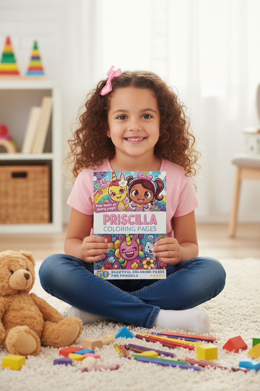 Priscilla personal coloring pages