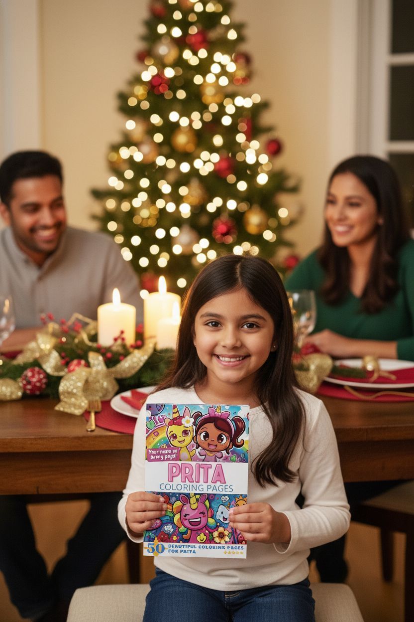 Prita Christmas coloring pages gift