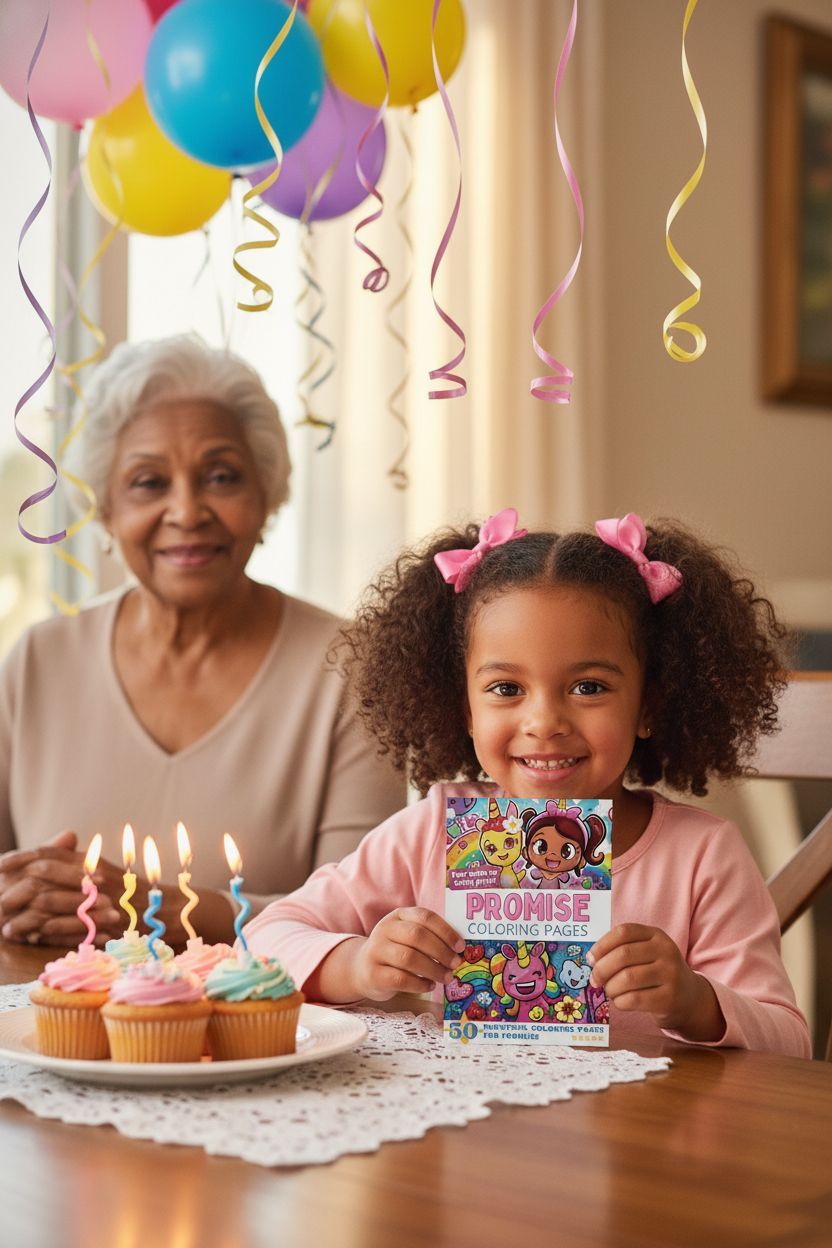 Promise coloring book in use