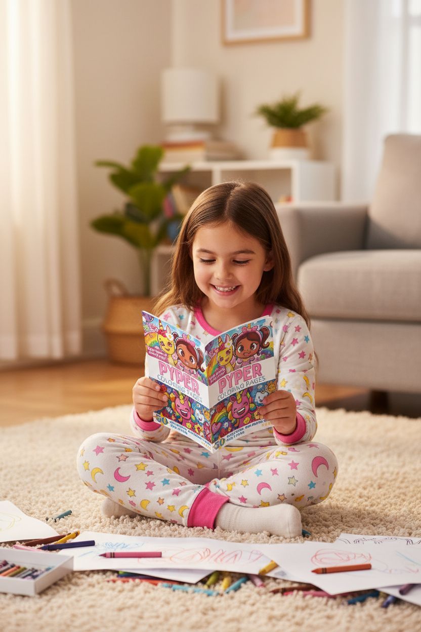 Pyper personal coloring pages