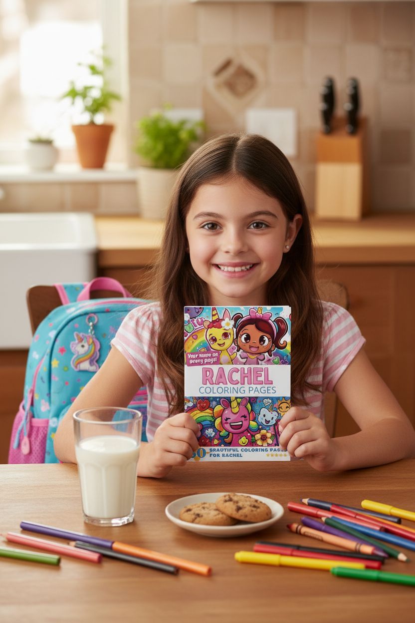 Rachel personal coloring pages