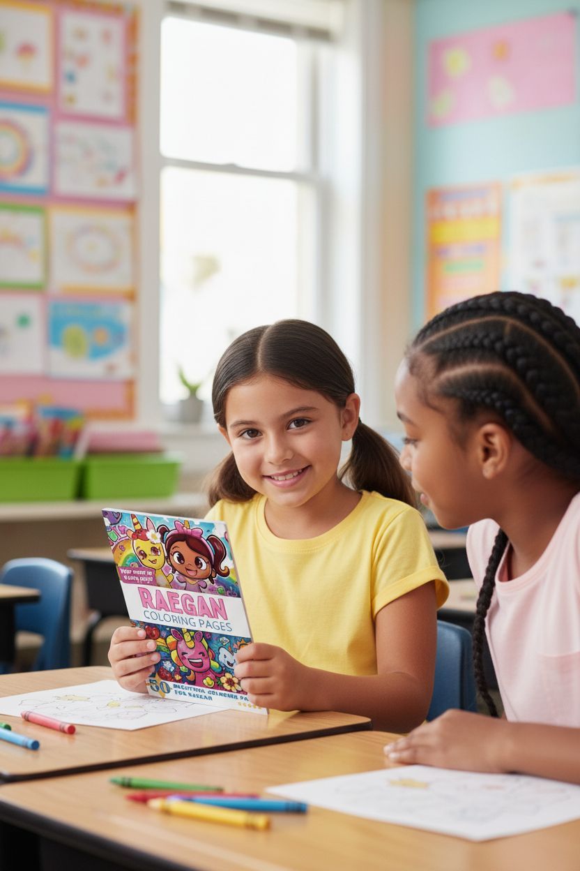 Raegan personal coloring pages