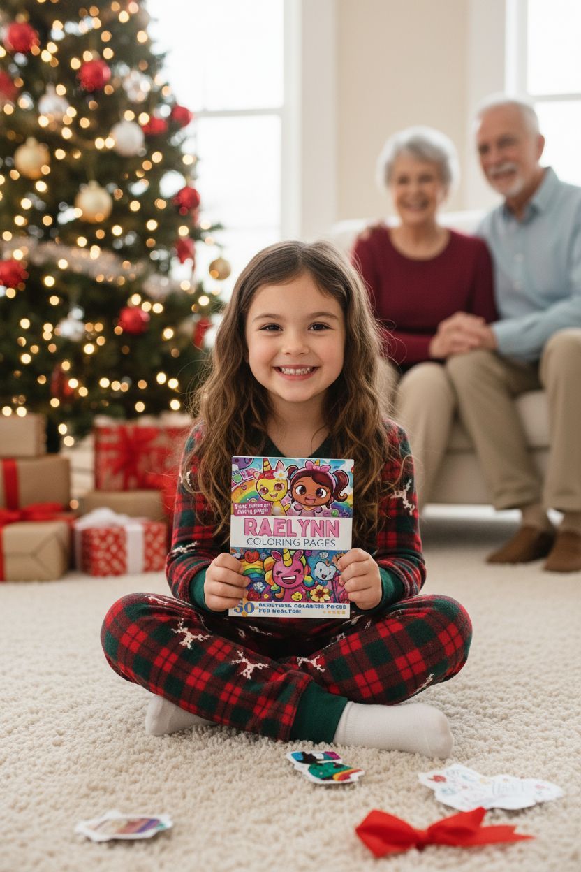 Raelynn Christmas coloring pages gift