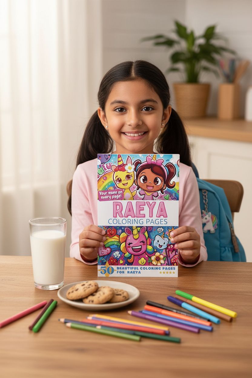 Raeya personal coloring pages