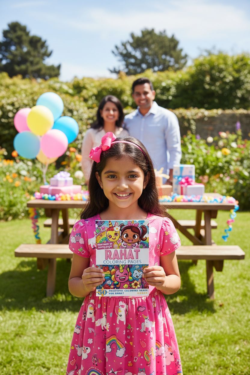 Rahat coloring book in use