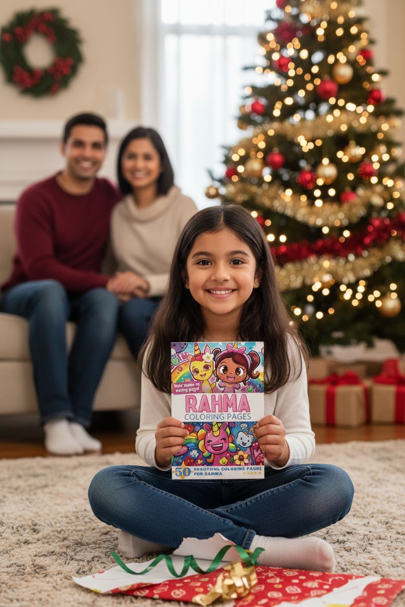 Rahma Christmas coloring pages gift