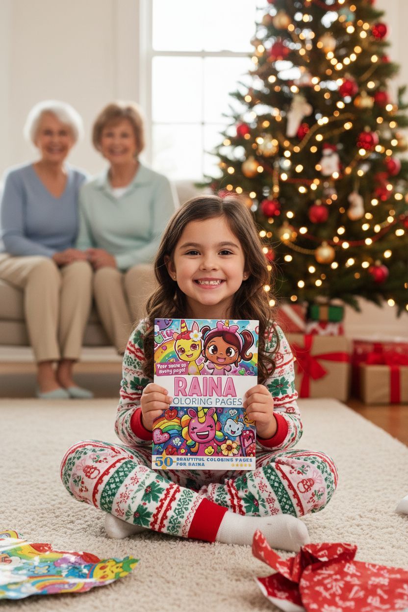 Raina Christmas coloring pages gift