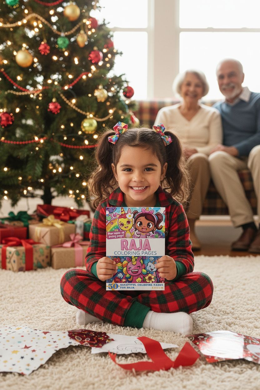 Raja Christmas coloring pages gift