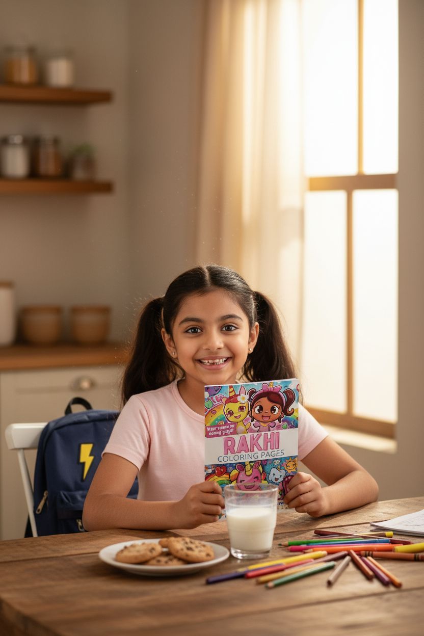 Rakhi personal coloring pages