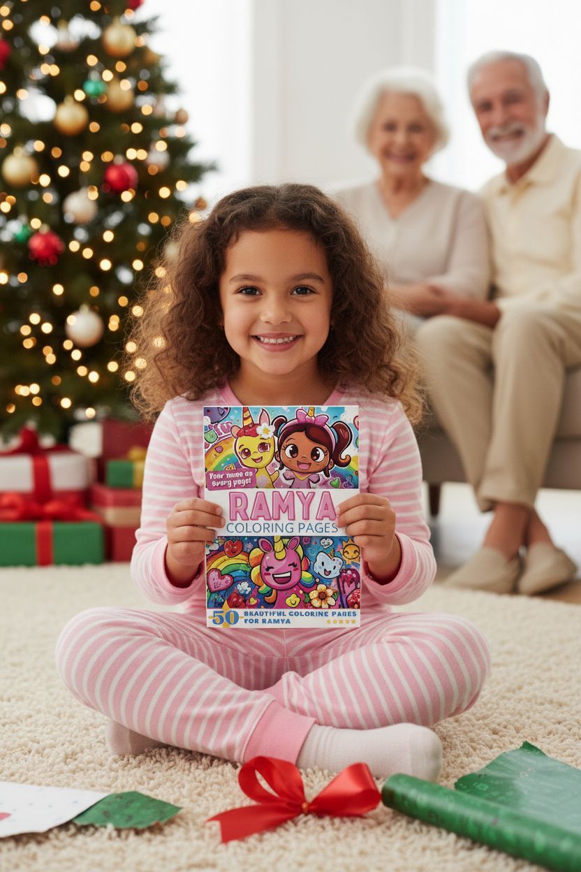 Ramya Christmas coloring pages gift