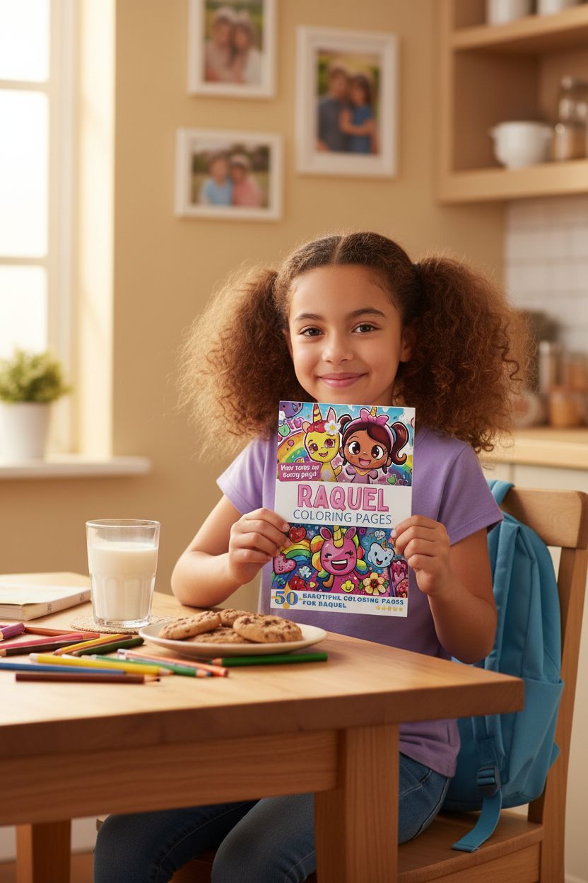 Raquel personal coloring pages