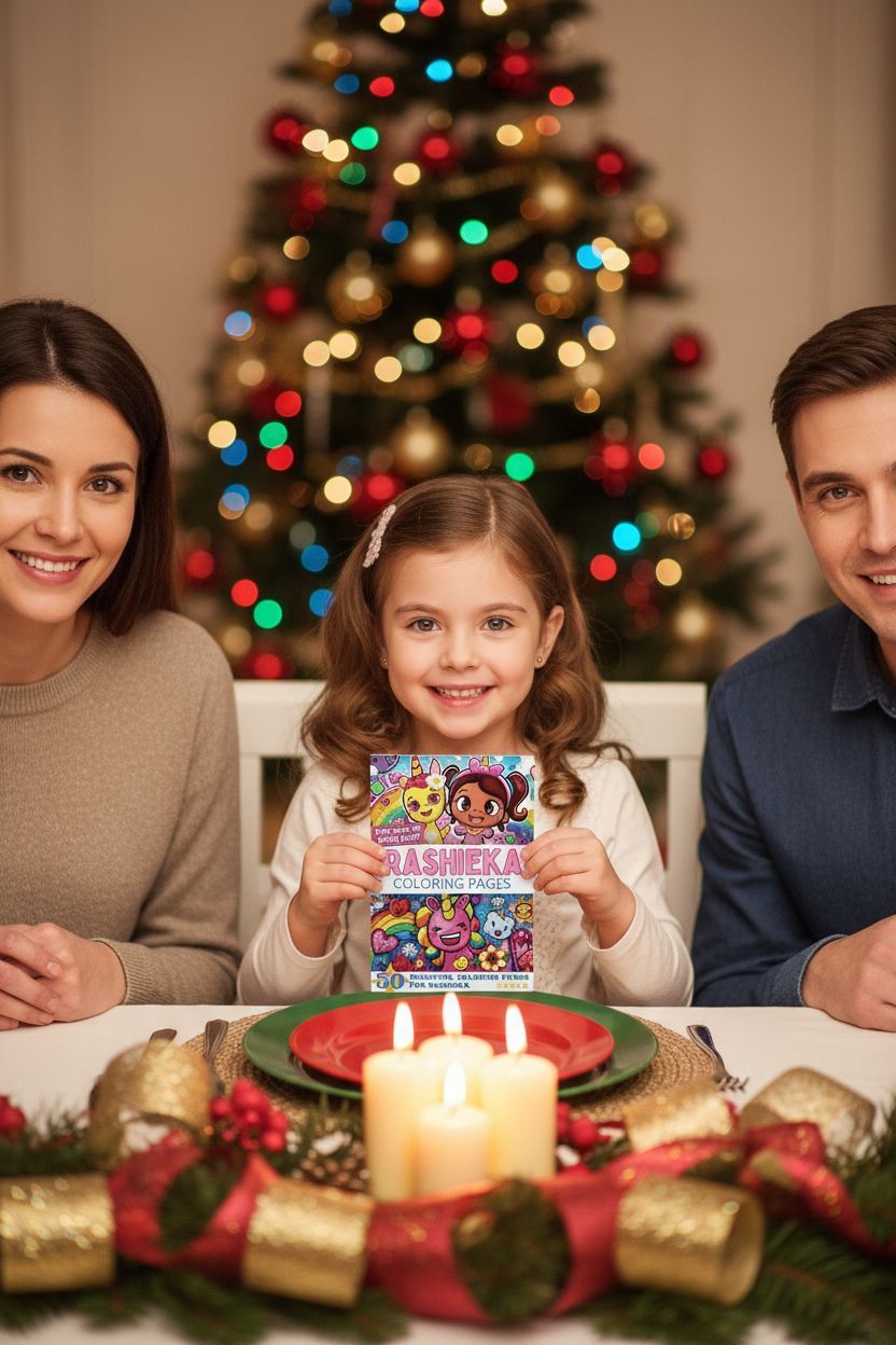 Rashieka Christmas coloring pages gift