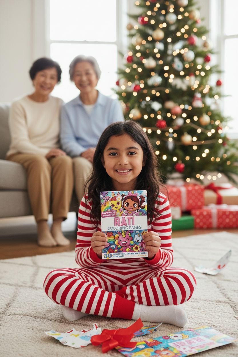 Rati Christmas coloring pages gift