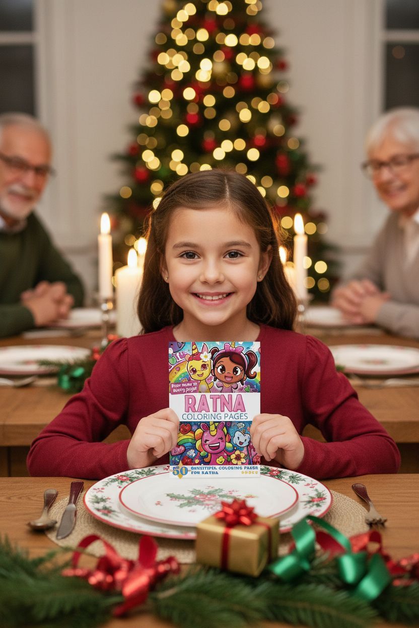 Ratna Christmas coloring pages gift