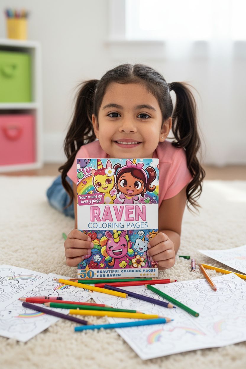 Raven personal coloring pages