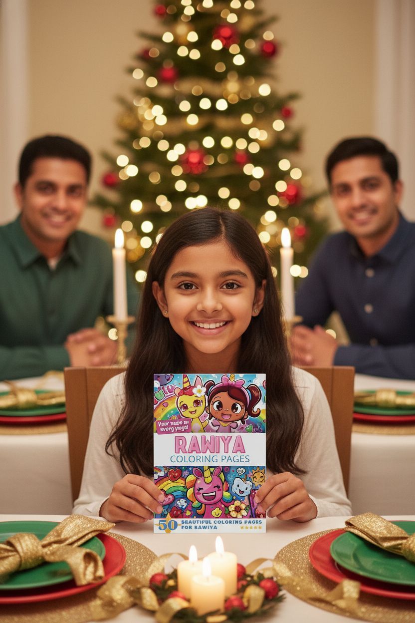 Rawiya Christmas coloring pages gift