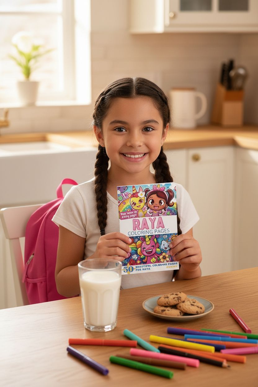 Raya personal coloring pages