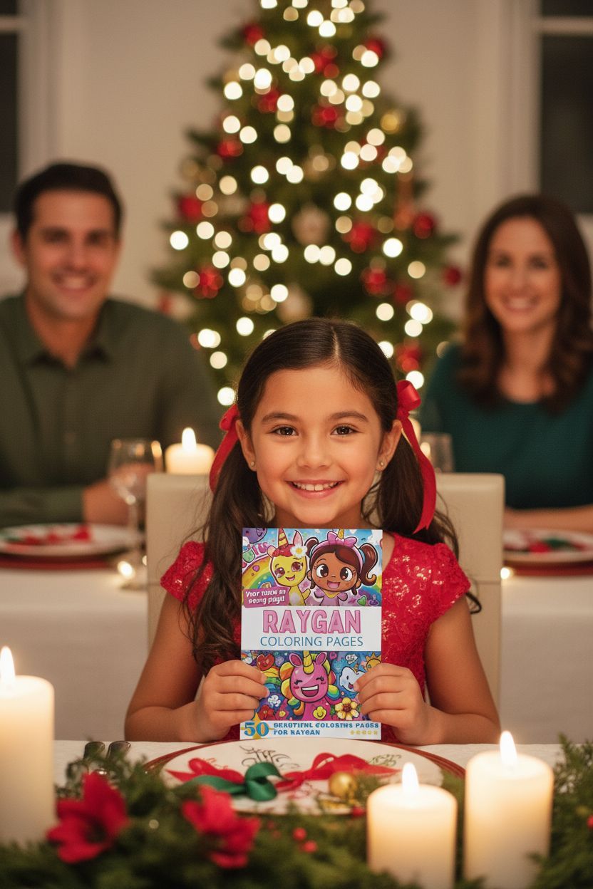 Raygan Christmas coloring pages gift