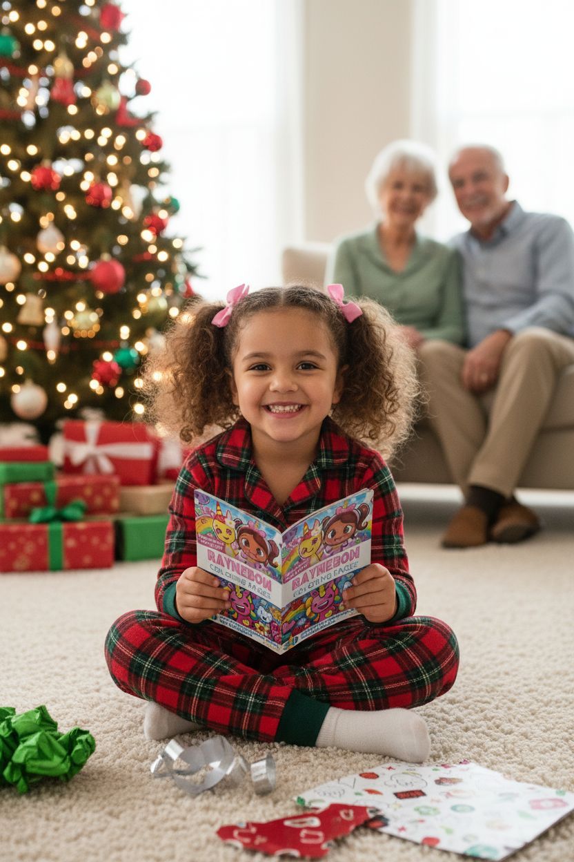 Raynebow Christmas coloring pages gift