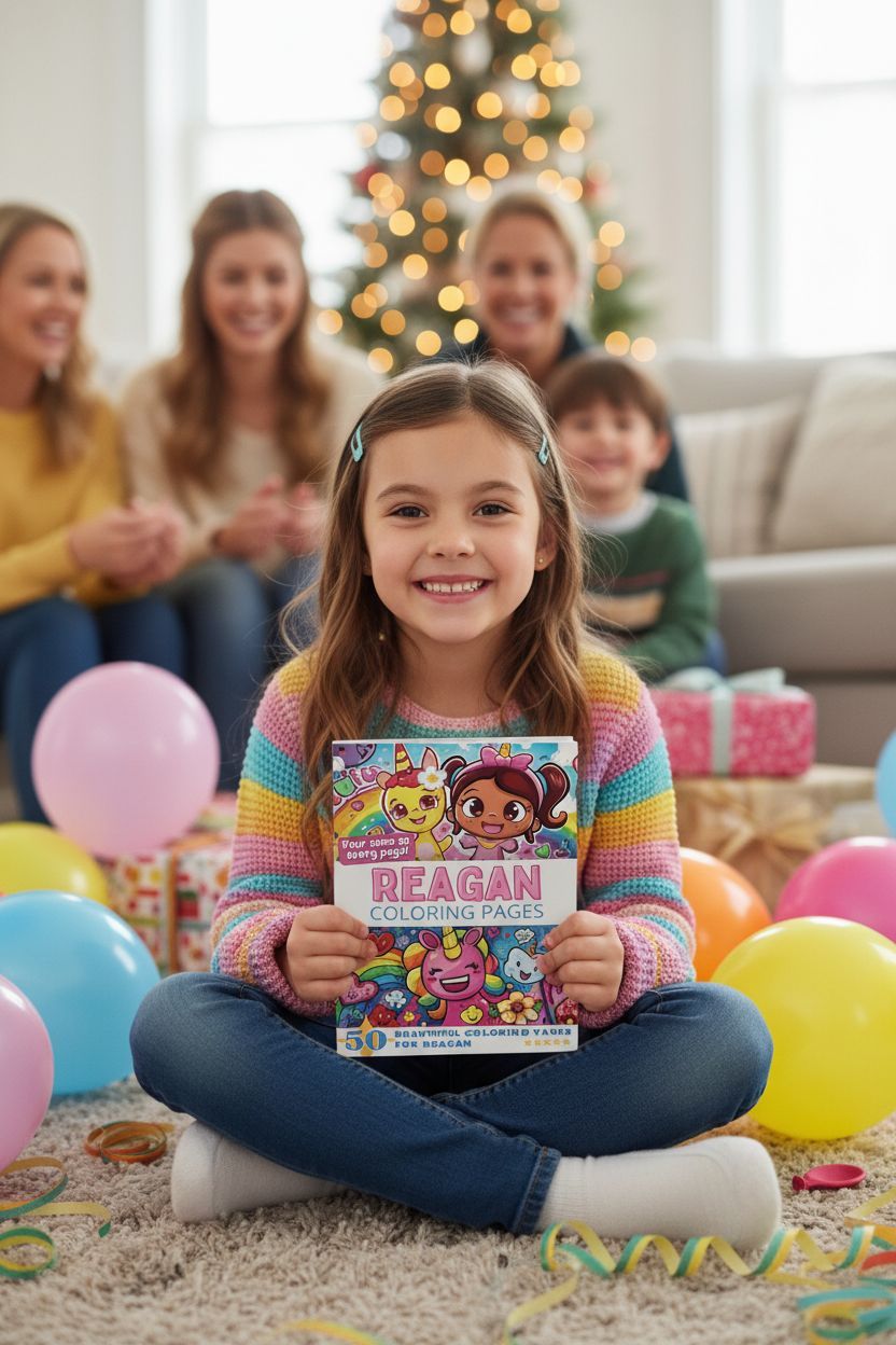 Reagan coloring book in use