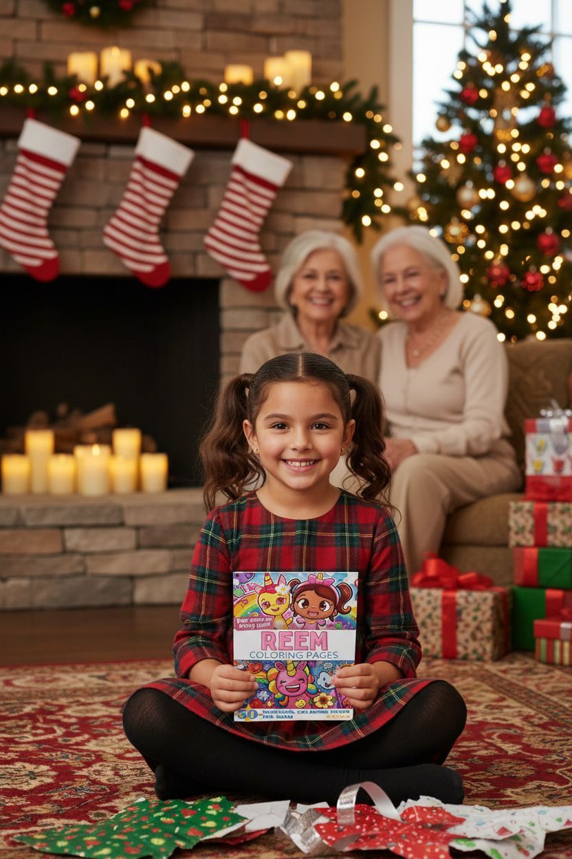 Reem Christmas coloring pages gift