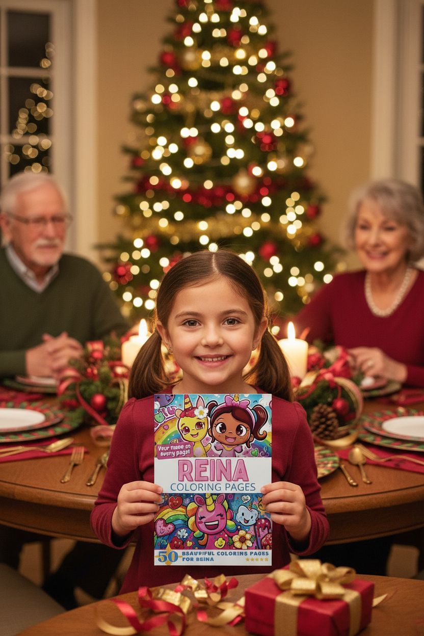 Reina Christmas coloring pages gift