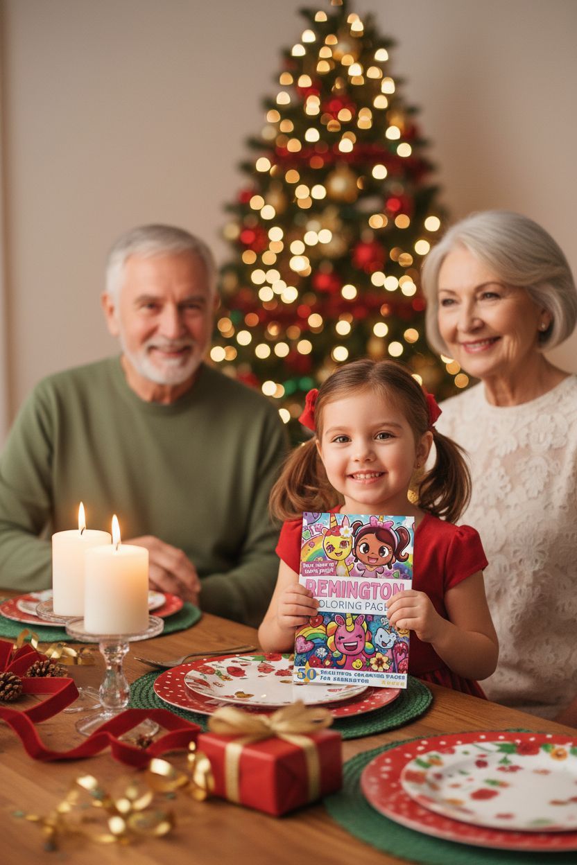 Remington Christmas coloring pages gift