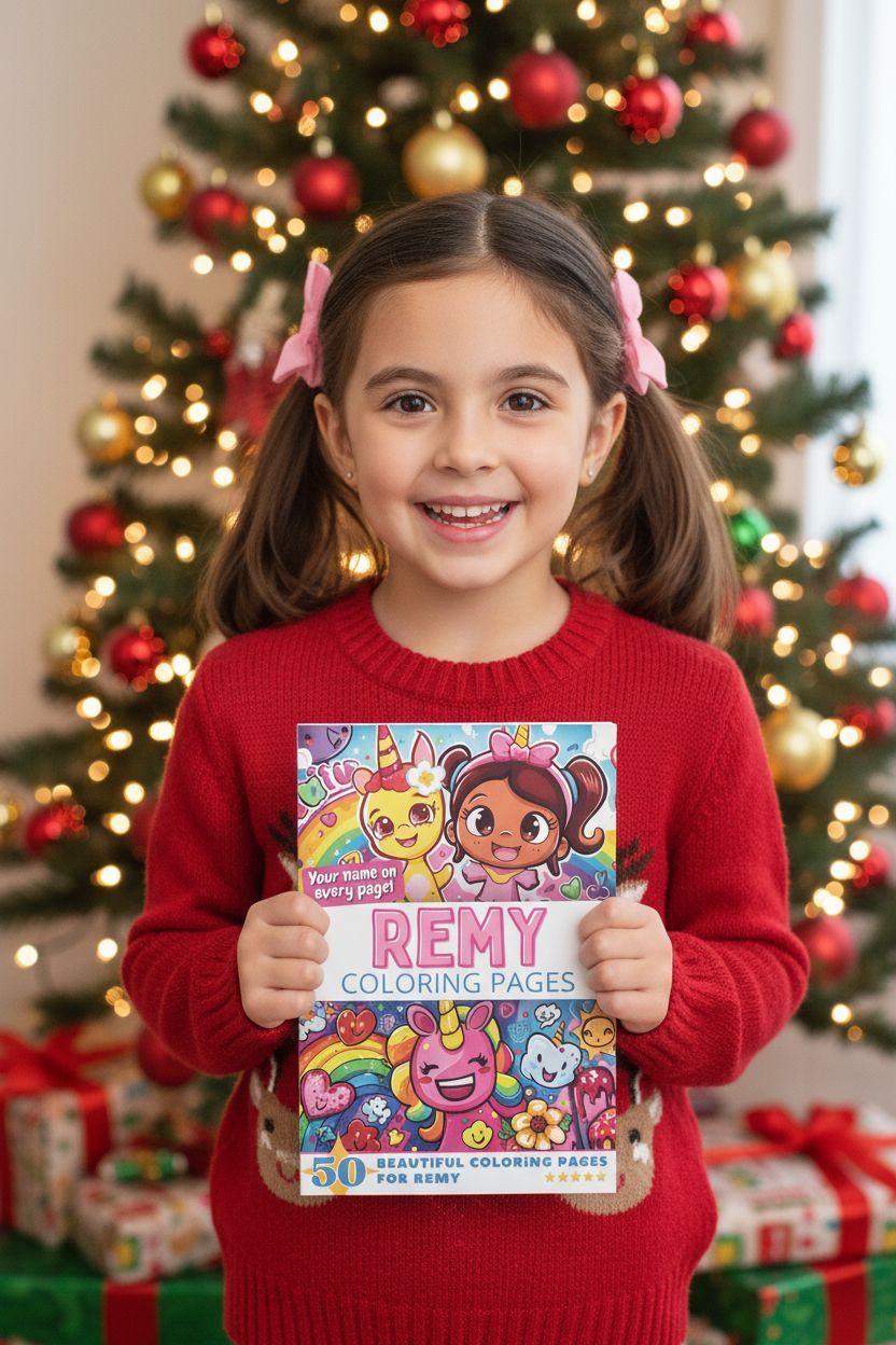 Remy Christmas coloring pages gift