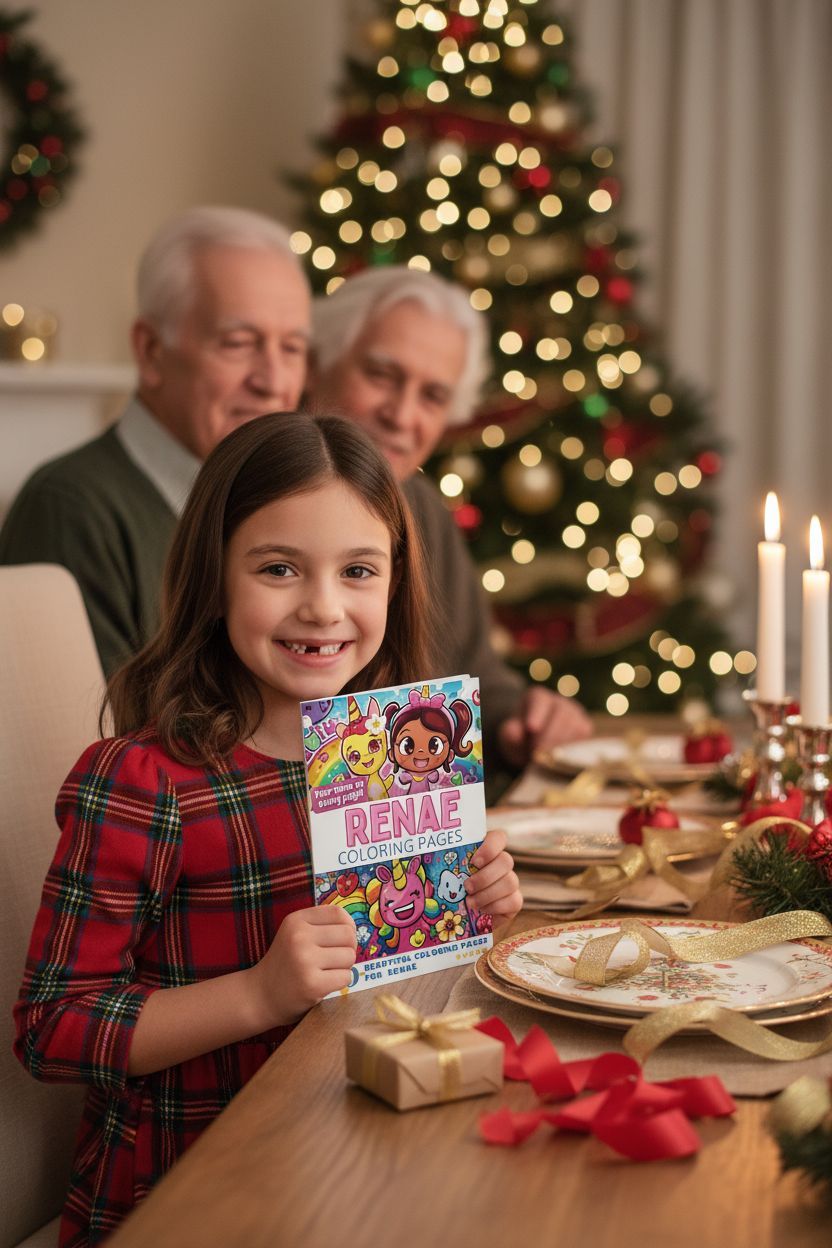 Renae Christmas coloring pages gift