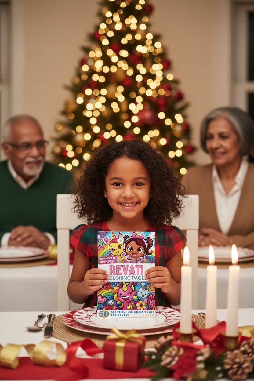 Revati Christmas coloring pages gift
