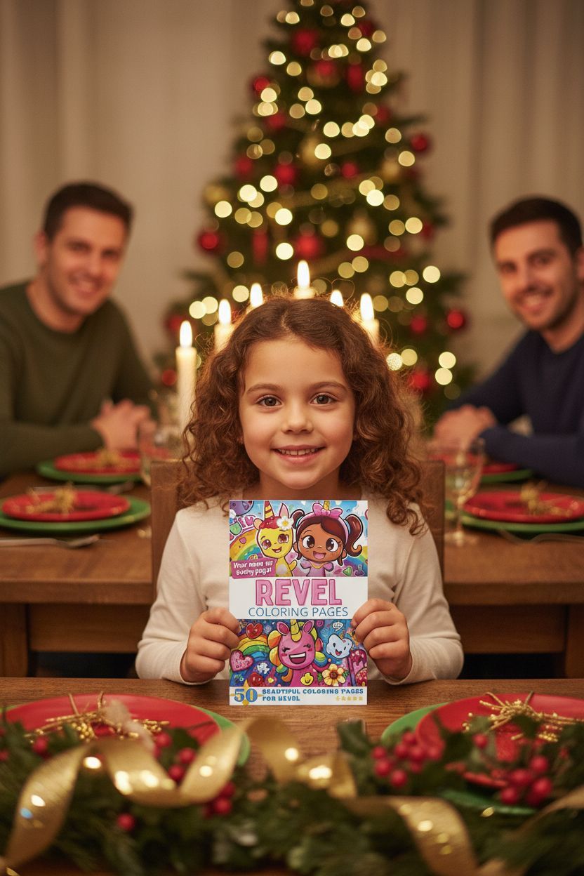 Revel Christmas coloring pages gift