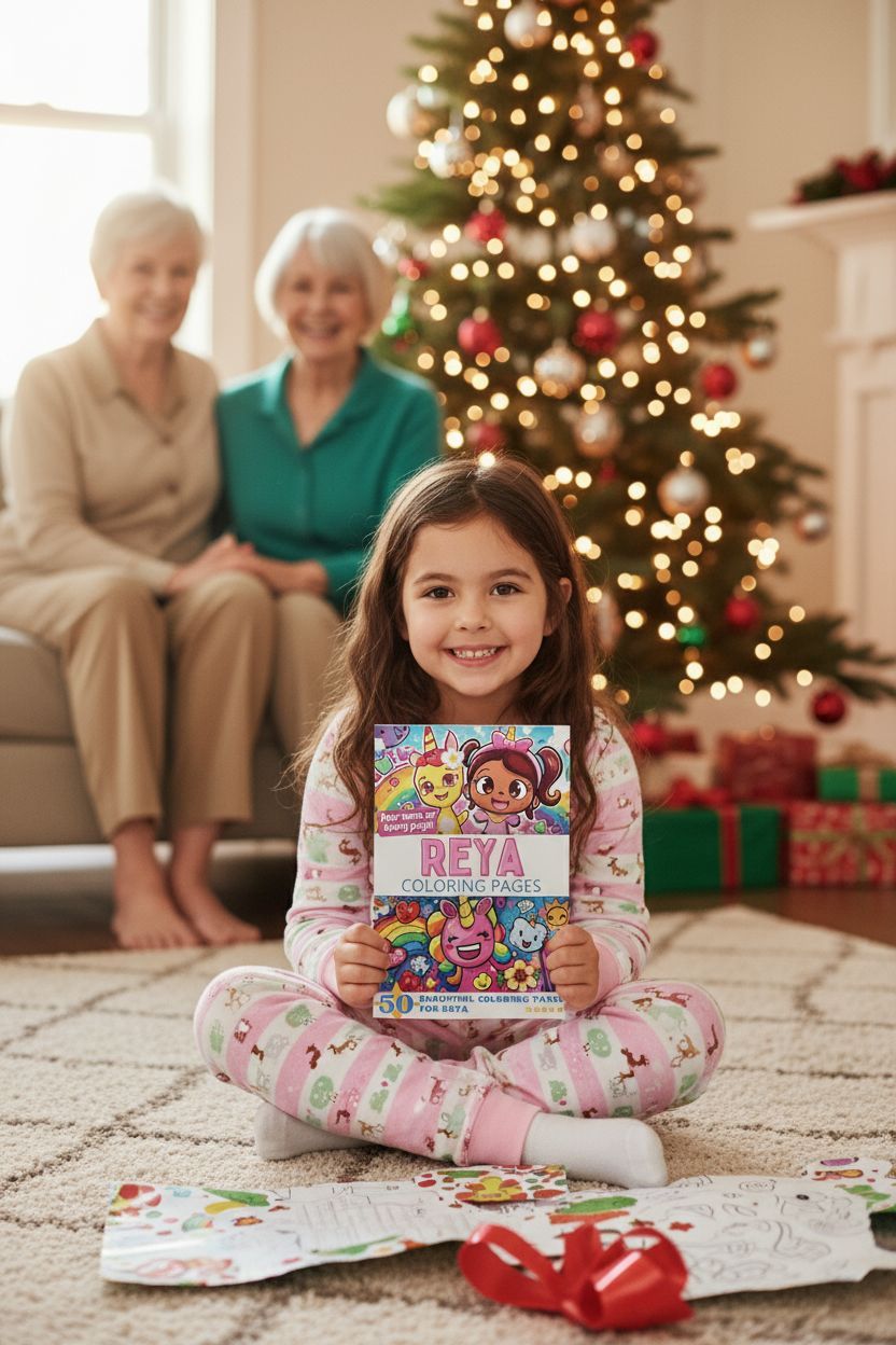 Reya Christmas coloring pages gift