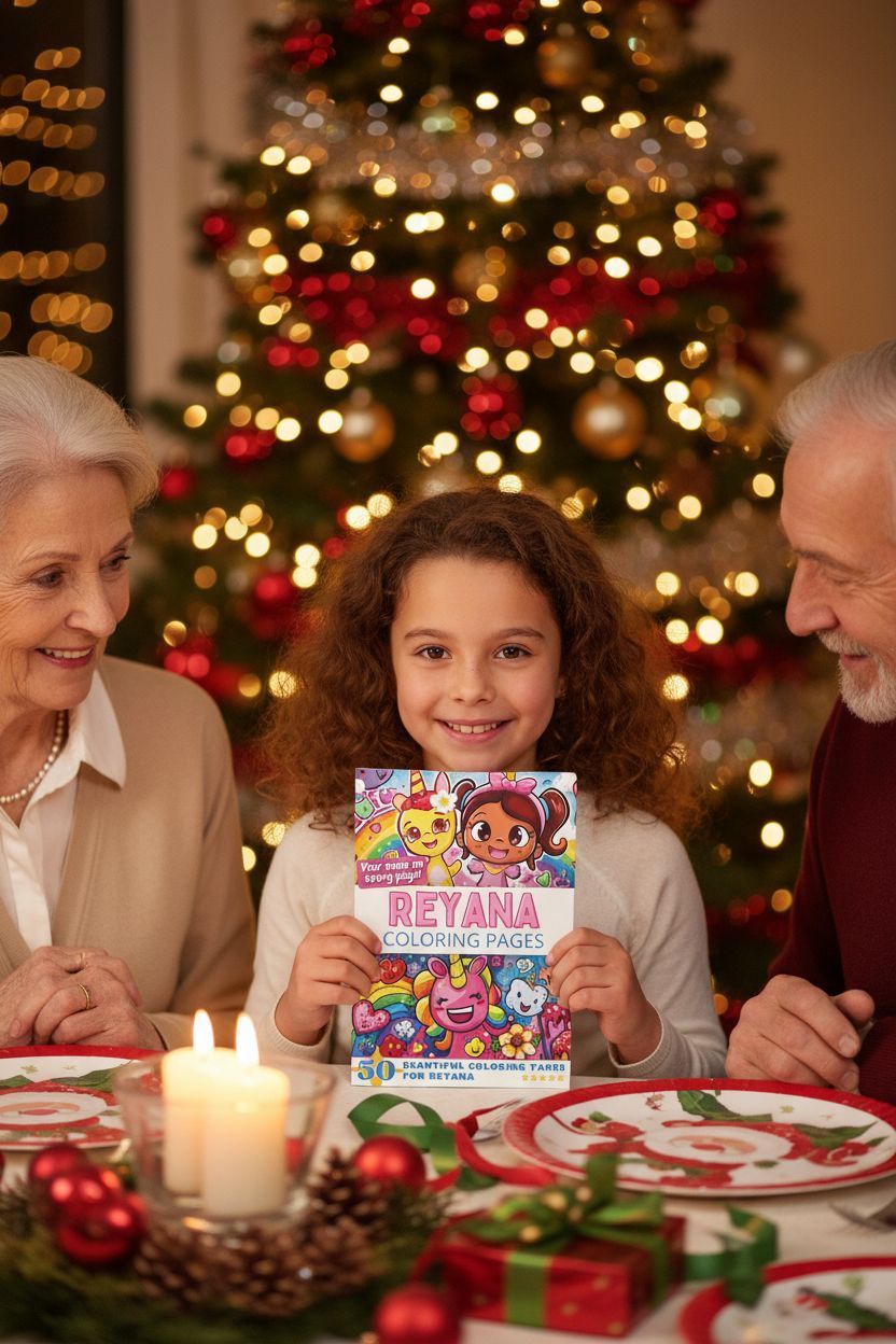 Reyana Christmas coloring pages gift