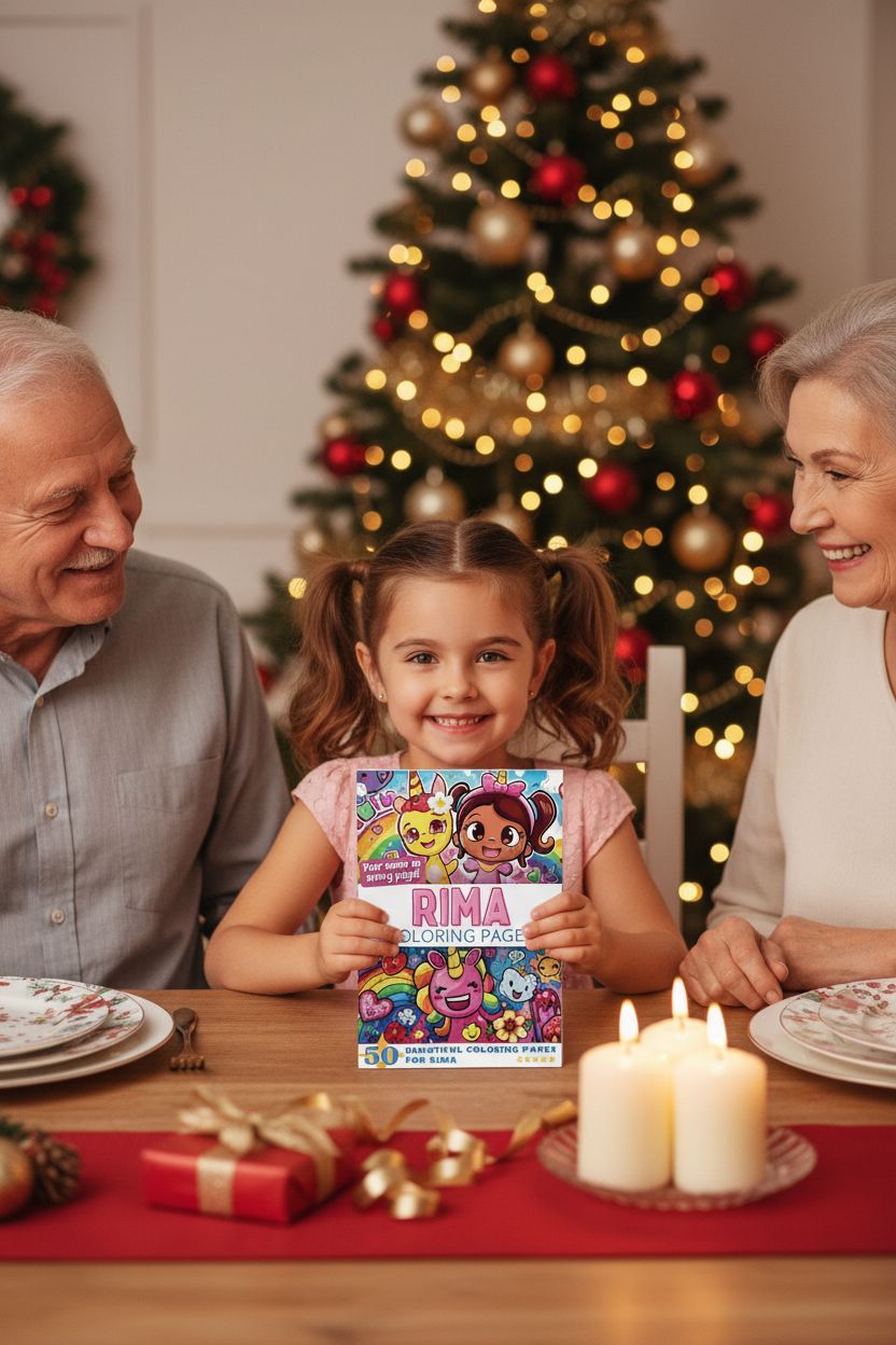 Rima Christmas coloring pages gift