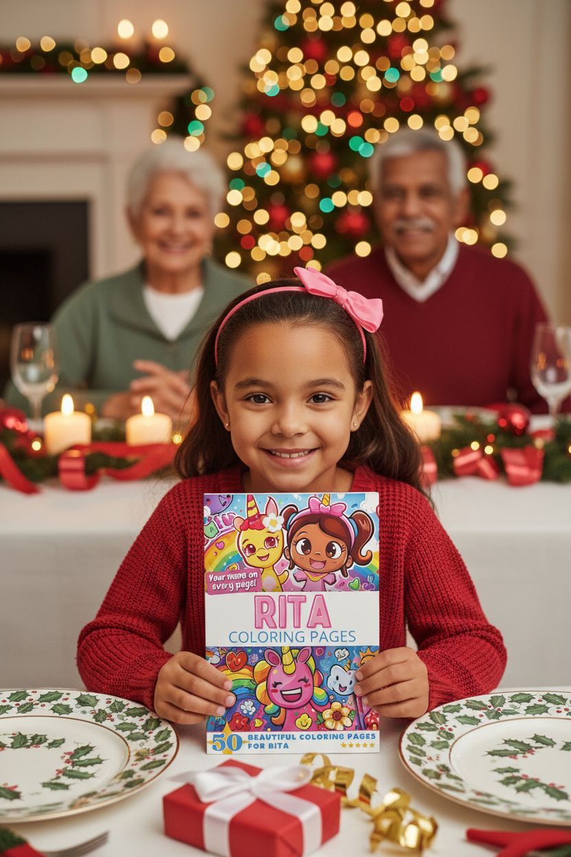 Rita Christmas coloring pages gift