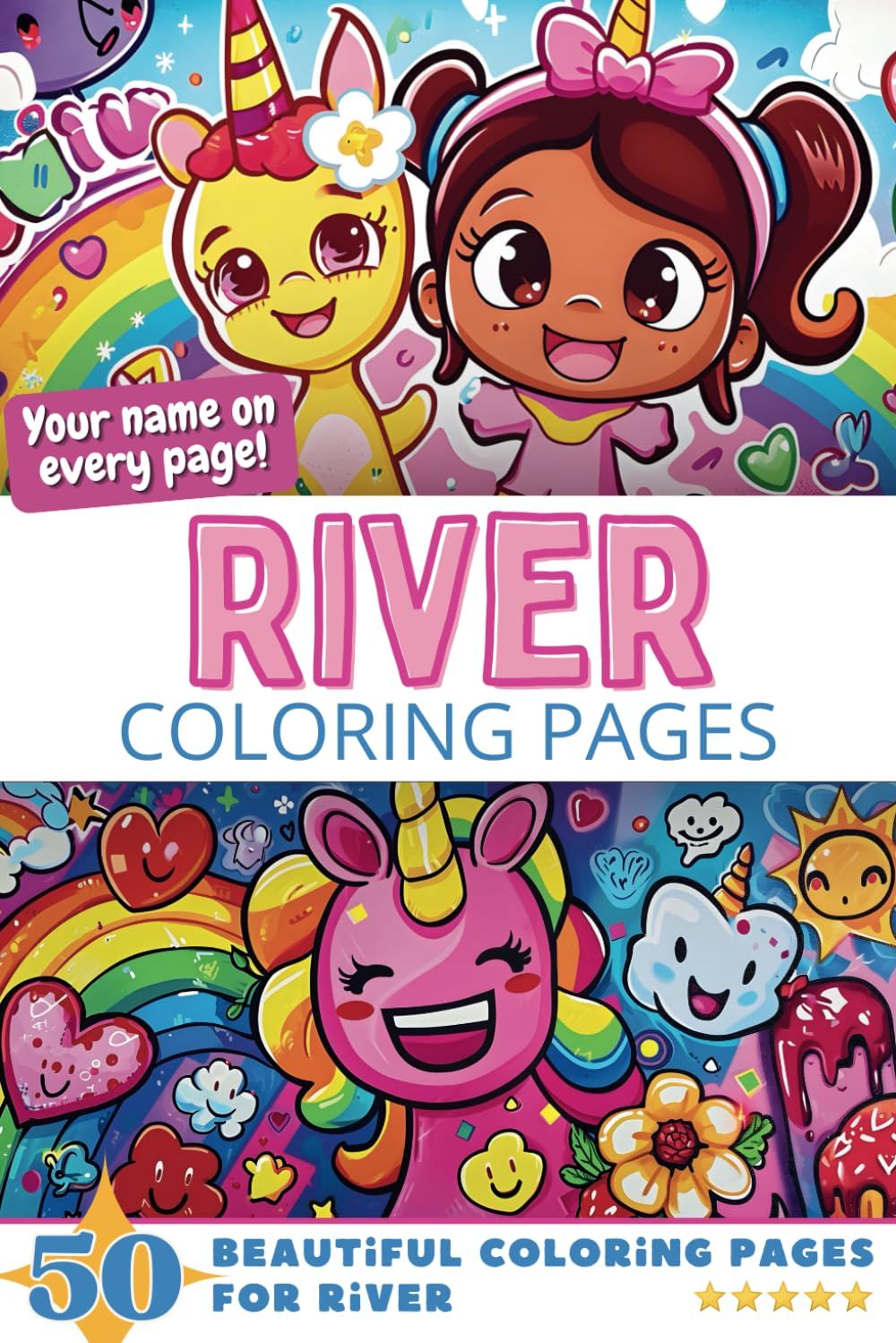 River Coloring Book Cover