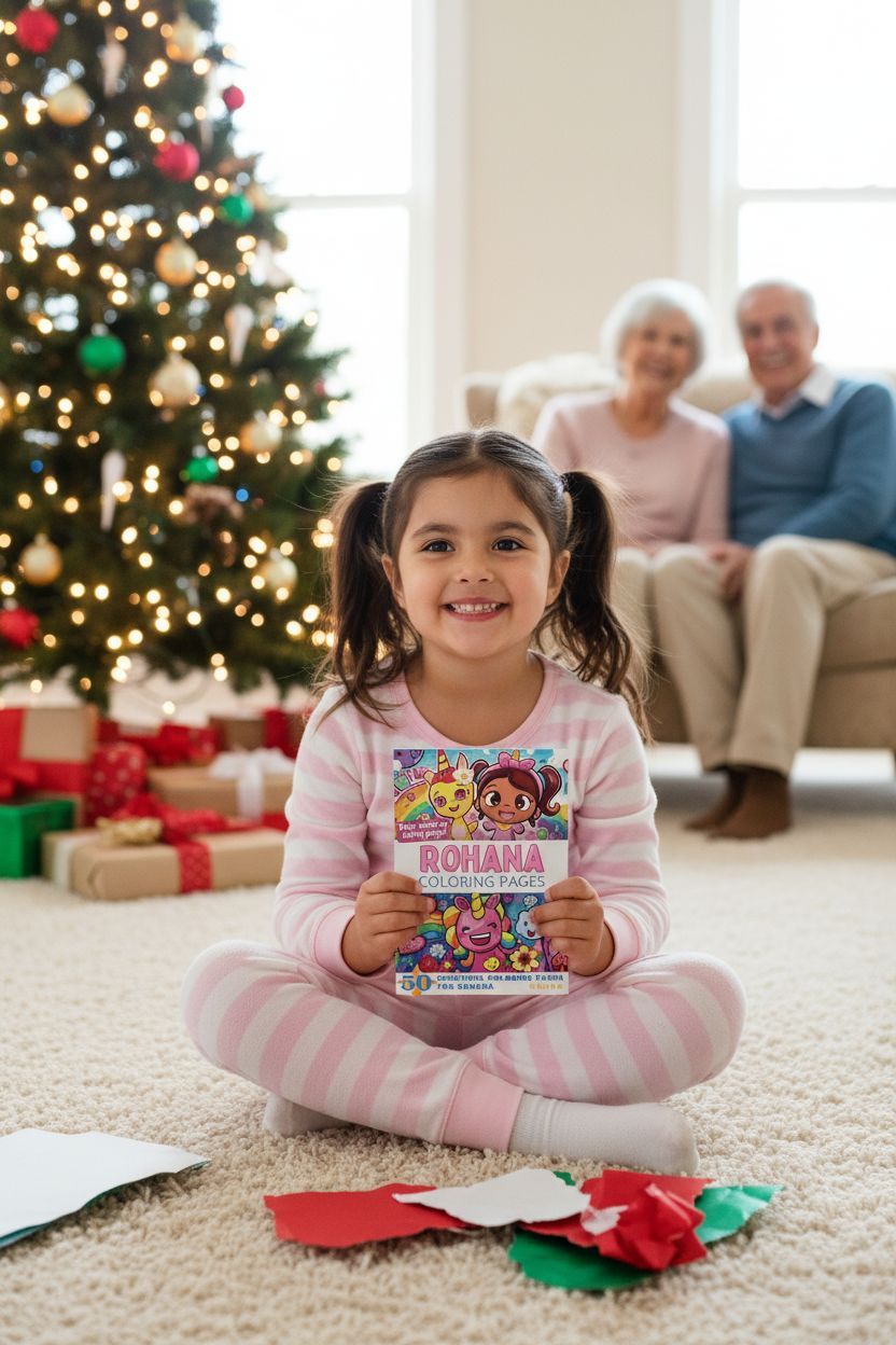 Rohana Christmas coloring pages gift