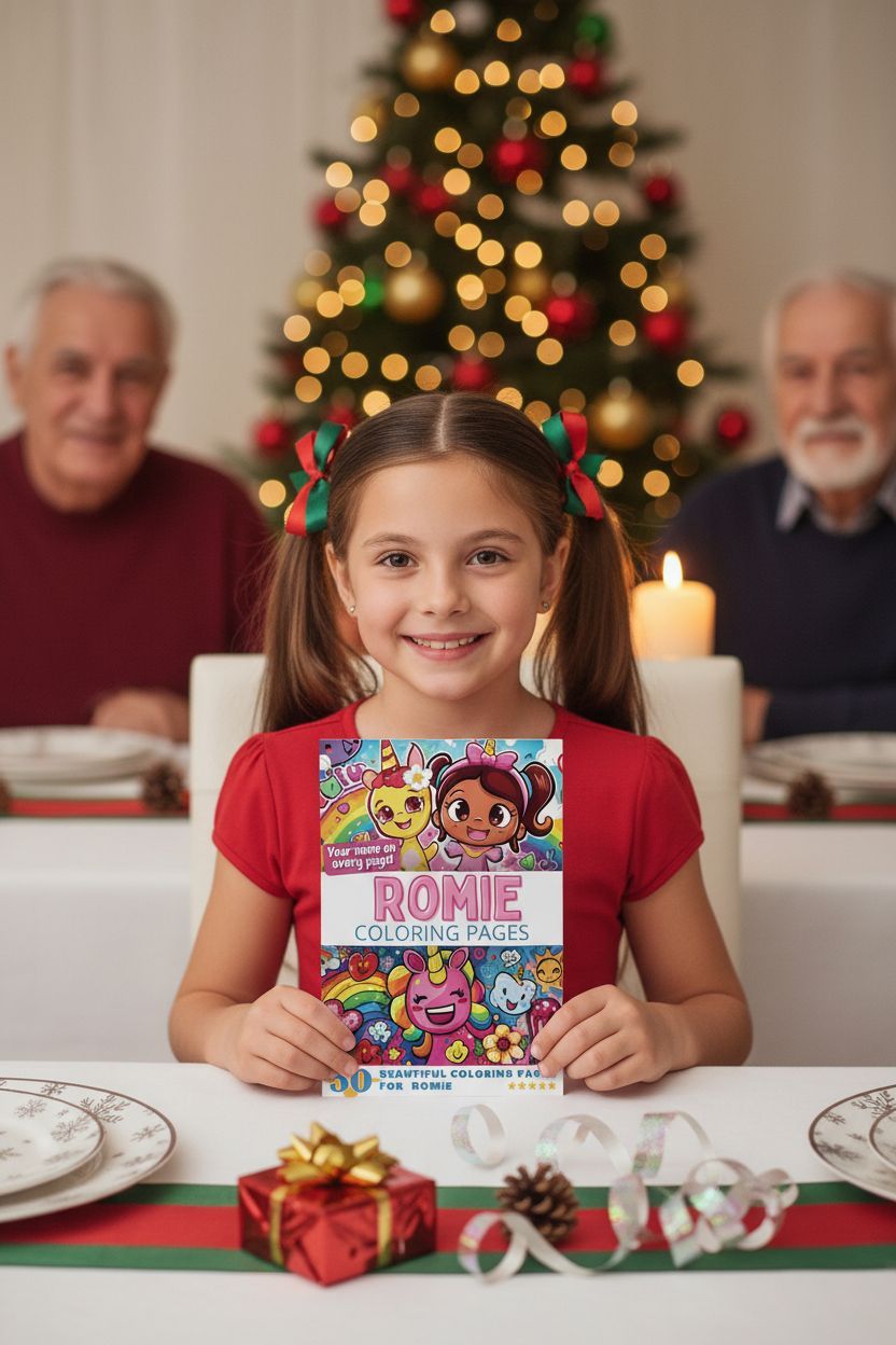 Romie Christmas coloring pages gift