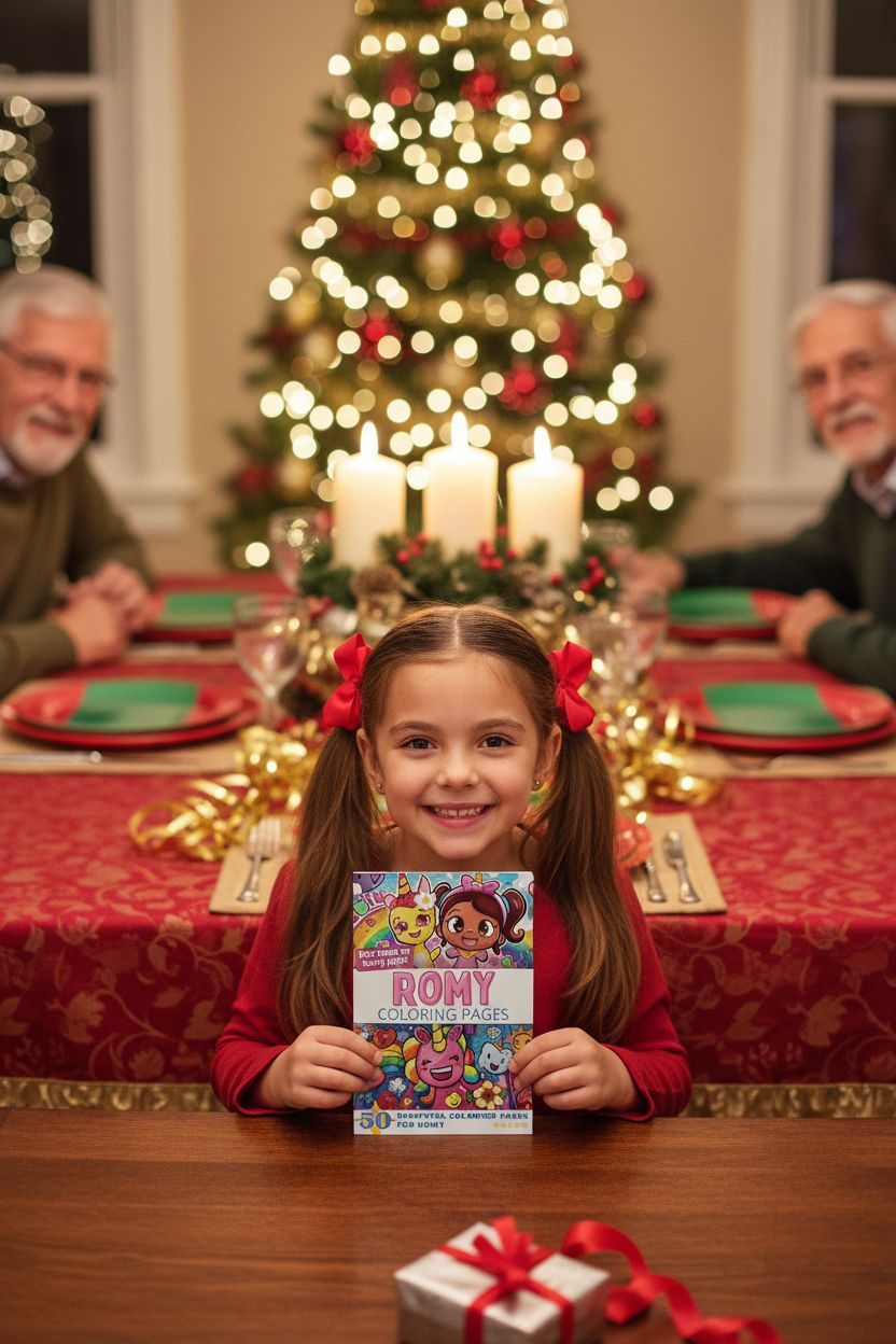 Romy Christmas coloring pages gift
