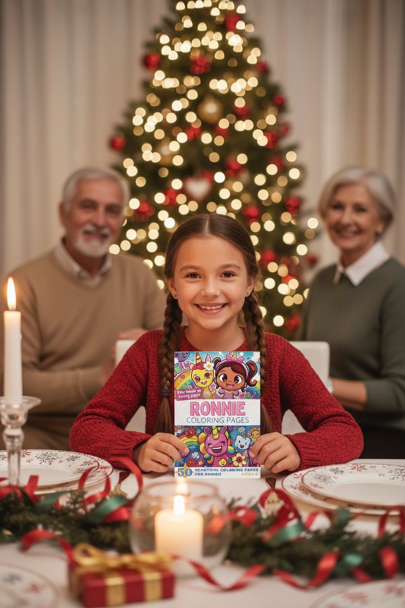 Ronnie Christmas coloring pages gift