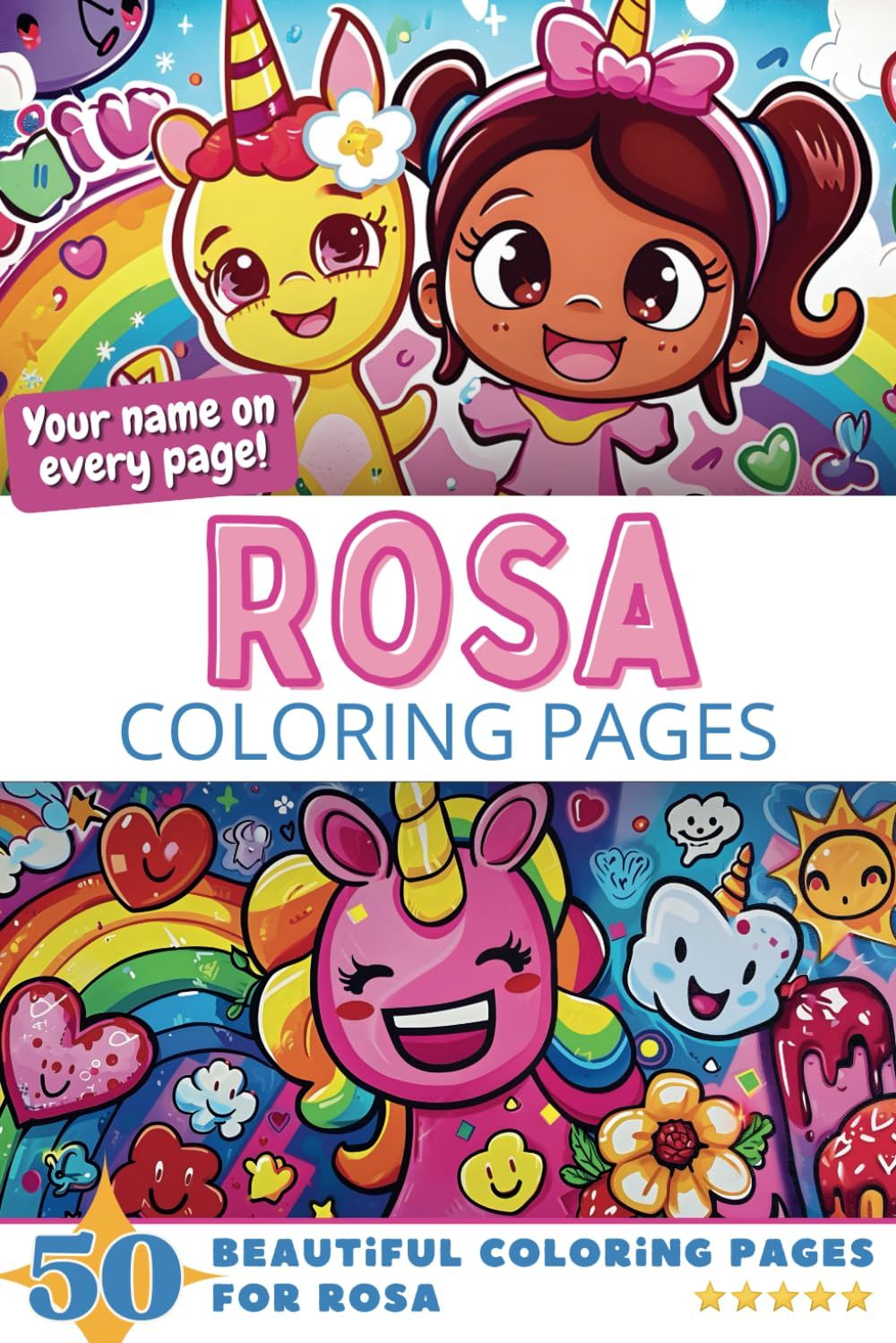 Rosa Coloring Book Cover