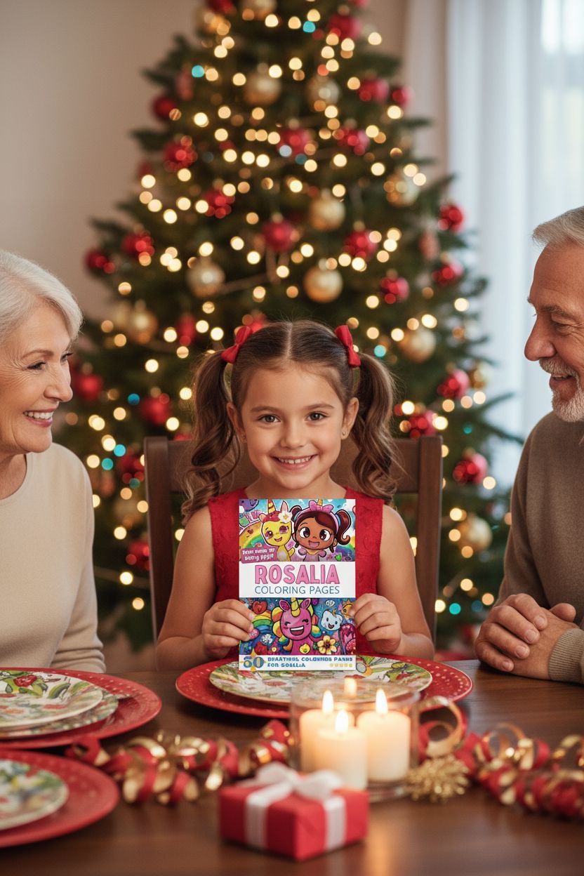 Rosalia Christmas coloring pages gift