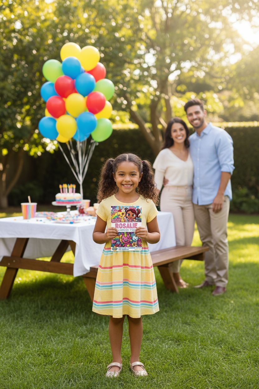 Rosalie coloring book in use