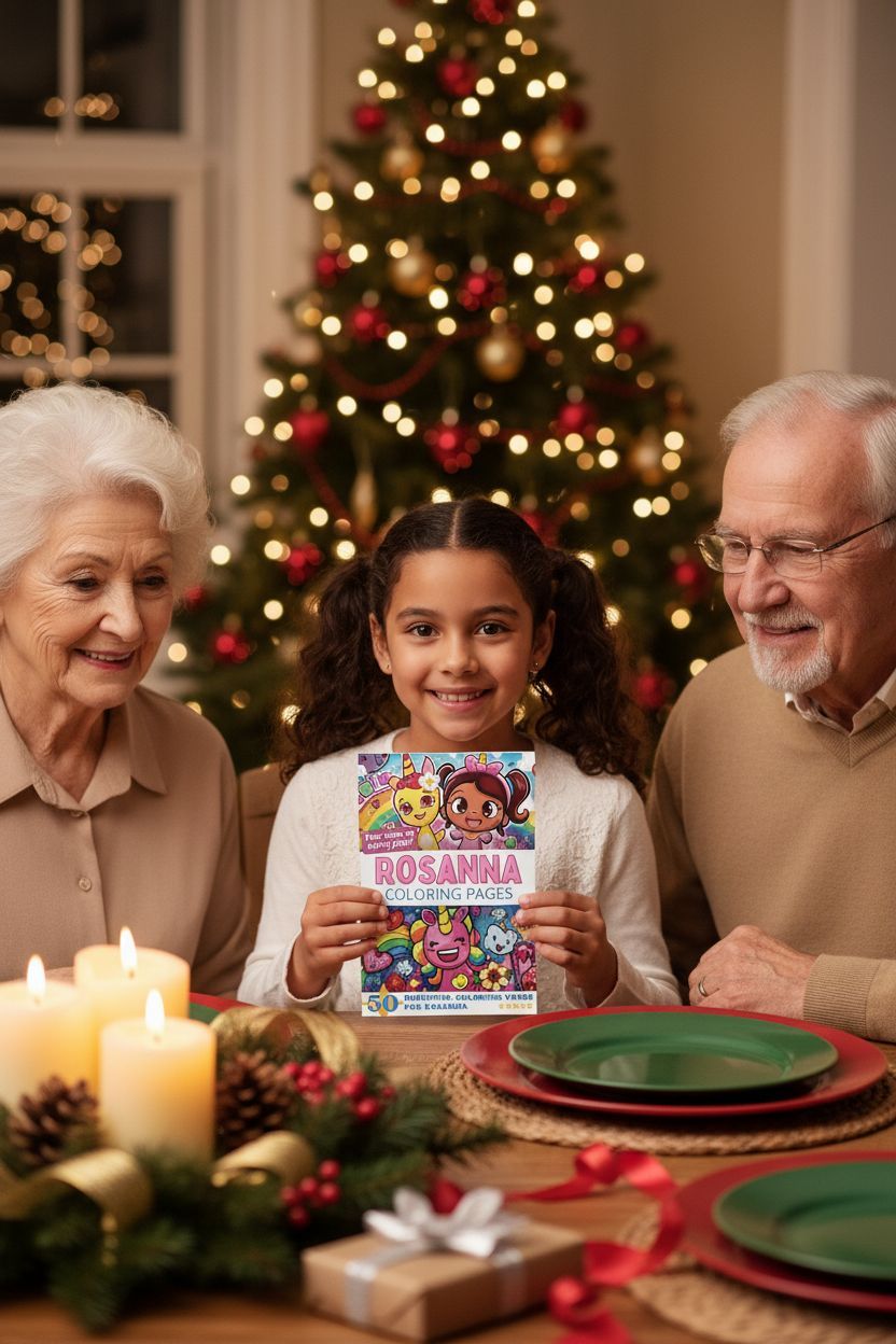 Rosanna Christmas coloring pages gift