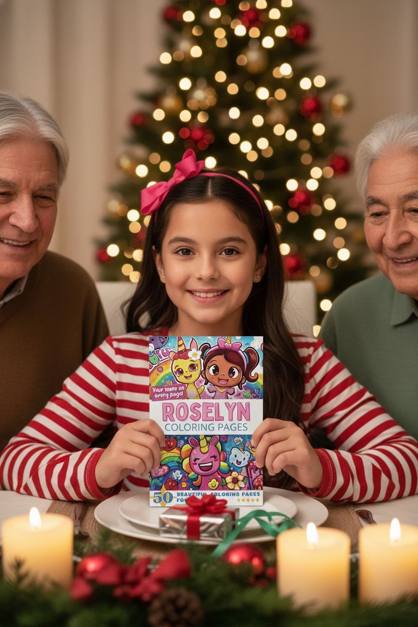 Roselyn Christmas coloring pages gift