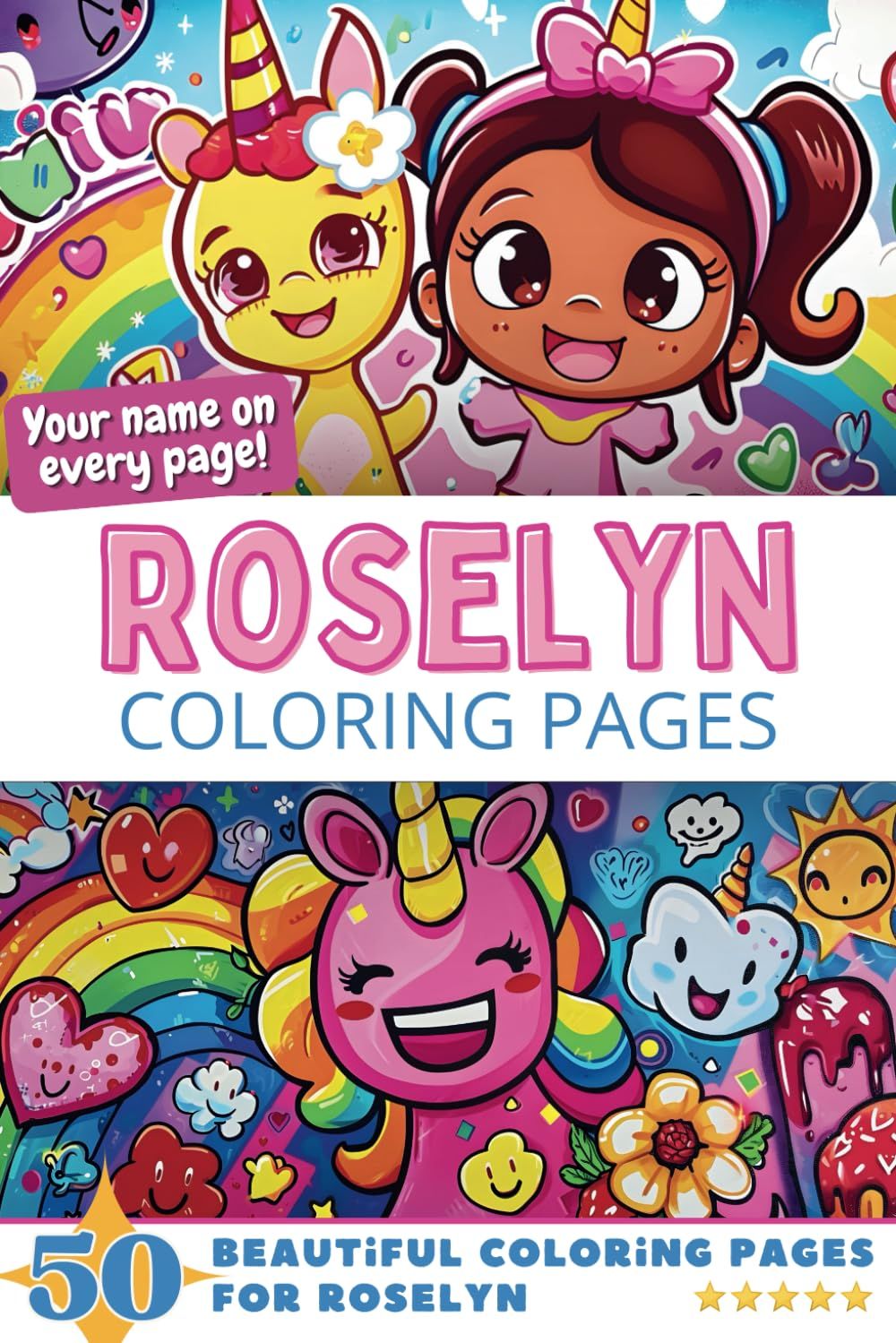 Roselyn Coloring Book Cover